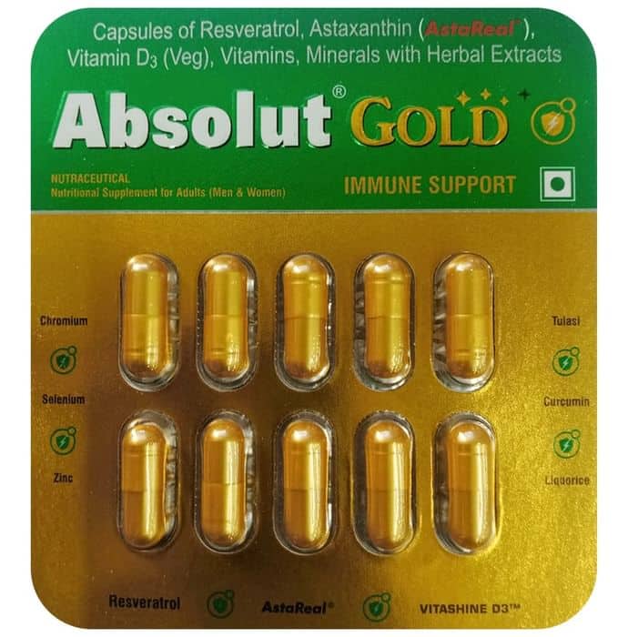 Absolut Gold Cap 10 Capsules