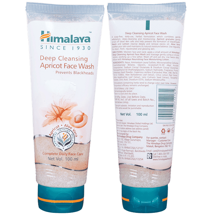 Himalaya Deep Cleansing Apricot Face Wash 100ml