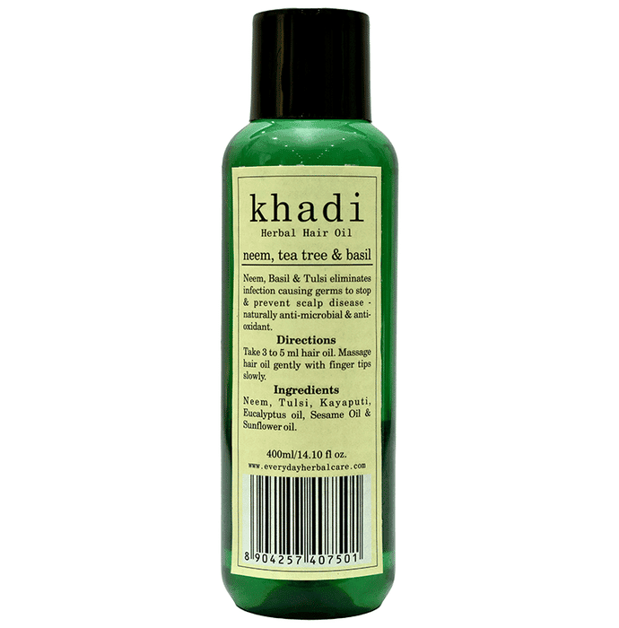 Khadi Neem Tea Tree & Basil Hair Oil 200ml
