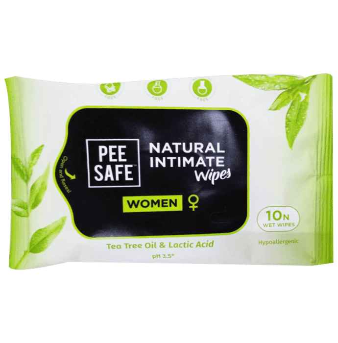 Pee Safe Intimate Wipes Women 10`S