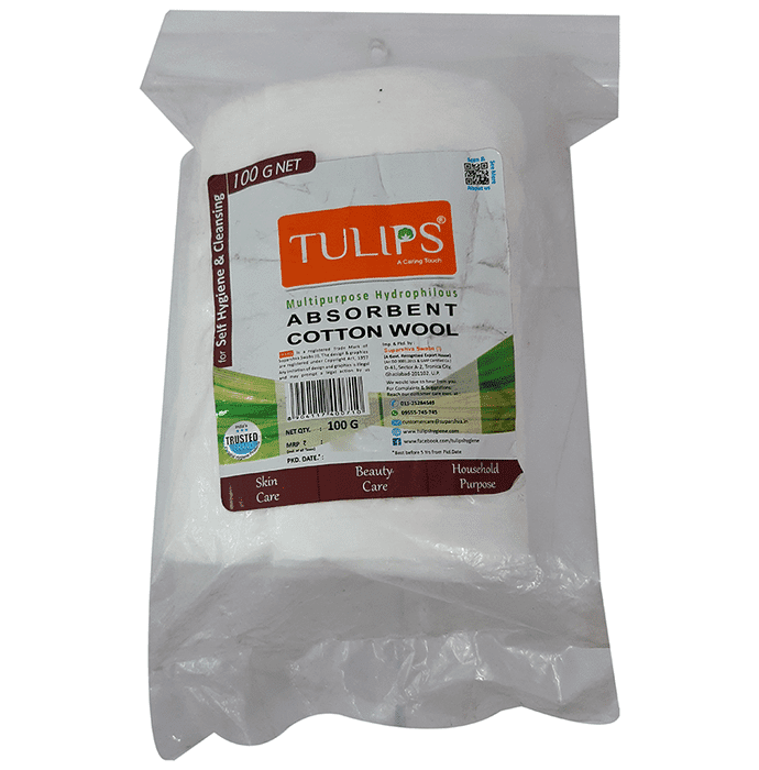Tulips Absorbent Cotton Wool 50gm