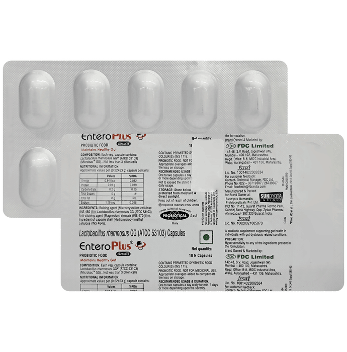 Entero Plus Cap 10 Capsules