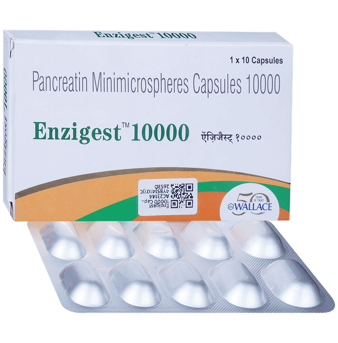 Enzigest 10000 Mg Cap 10 Capsules