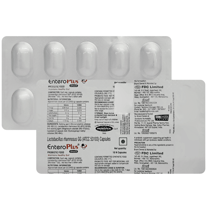 Entero Plus Cap 10 Capsules