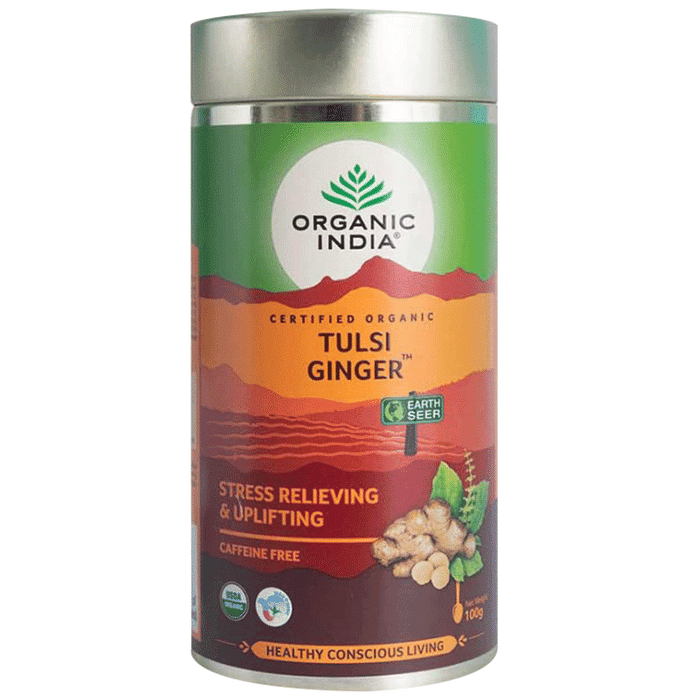 Organic Tulsi Ginger Green Tea 25`S