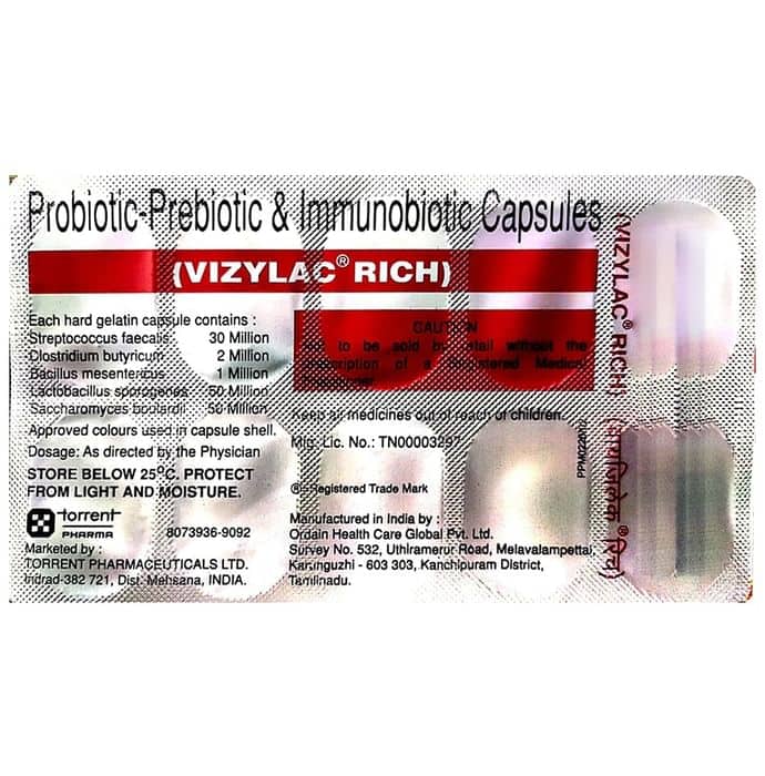 Vizylac Rich Cap 10 Capsules
